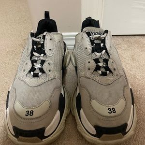 Balenciaga Triple S Black and Nude Size 38